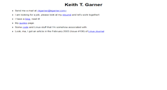 Desktop Screenshot of kgarner.com